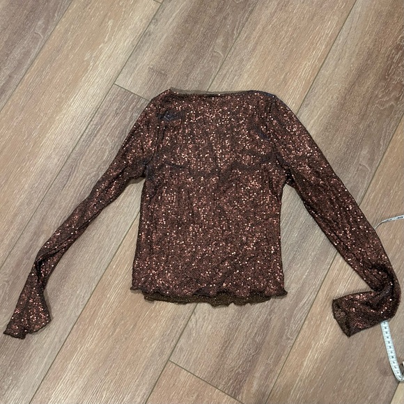 Free People Intimately Sequin Top - Picture 2 of 7